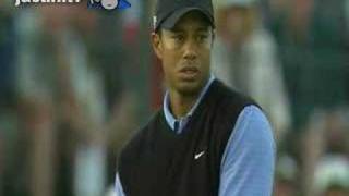 Tiger Woods Amazing shots Us Open 3rd Round 2008 [upl. by Orlena]