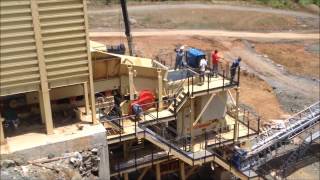 Alquezar Crushing and grading plant [upl. by Noxid]