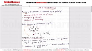 Class 52 SAR of Phenothiazines and Butyrophenones  Medicinal Chemistry 01  BPharmacy 4 semester [upl. by Wernsman]