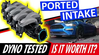 18 Mustang Ported Intake Manifold Dyno  SURPRISING Results [upl. by Eeznyl]