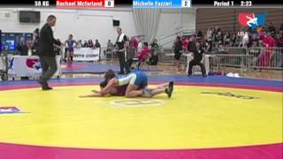 WM 58 KG  Rachael Mcfarland vs Michelle Fazzari [upl. by Edra]