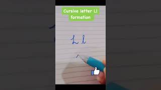 Practice Cursive letter formation Ll handwritingimprovement penmanship [upl. by Llarret121]