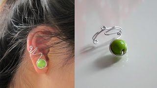 TUTORIEL  DIY  Easy ear cuff  Une simple bague doreille 2 [upl. by Hibbitts]