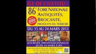 86e Foire Nationale Antiquités Brocante Produits du Terroir CHATOU [upl. by Clayborn]