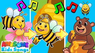 Bee Song for Kids How Bees Make Honey  Fun Learning Song amp Video  AwesomeKidsSongs [upl. by Agnesse318]