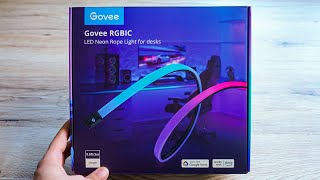 Govee RGBIC LED Neon Rope Lights for Desks Unboxing [upl. by Llerad]