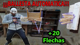 Ballesta automática con taladro eléctrico [upl. by Ortrud]