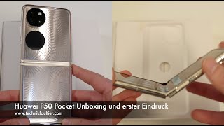 Huawei P50 Pocket Unboxing und erster Eindruck [upl. by Neirb319]