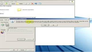 Computer Tools  How to Run Chkdsk F in Windows XP [upl. by Nnyleak535]