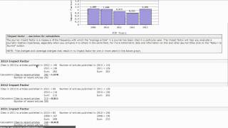 How to find a journals impact factor in Web of Science [upl. by Frerichs113]