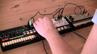 Handson with the Korg Volca range [upl. by Ilocin293]