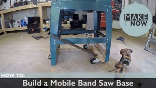 How To Build a Mobile Band Saw Base [upl. by Rialb]