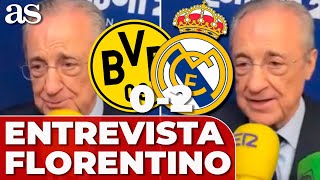 FLORENTINO PÉREZ entrevista completa  DORTMUND 0  REAL MADRID 3  FINAL CHAMPIONS 15 [upl. by Stephanie]