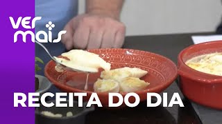 Conchiglione de damasco e queijo brie com requeijão [upl. by Teddie985]