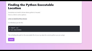 Finding your Python Exe Location [upl. by Incrocci]