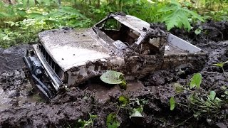 RC Mudding 4x4 Deep Bogging SCX10 Mud Struggles RCFRENZY [upl. by Rodmur]