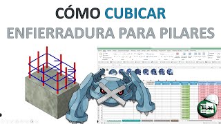 🚧CUBICAR ENFIERRADURA PARA PILARES Planilla versión 20🌐📈 [upl. by Aneeuqahs]