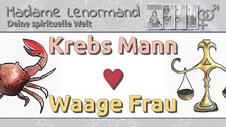 Krebs Mann amp Waage Frau Liebe und Partnerschaft [upl. by Adnwahsor134]