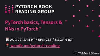 PyTorch Book Reading  1 PyTorch basics Tensors amp NNs in PyTorch [upl. by Mirna]