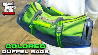 Easiest Method On How To Get The Jet Black Duffel Bag In Gta 5 Online 165 [upl. by Wilmott]