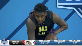 Shaquem Griffin runs UNBELIEVABLE 438 40 NFL Combine [upl. by Nomzzaj]