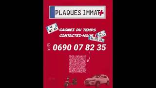 Plaques d’immatriculation plexi auto moto Guadeloupe [upl. by Tebor]