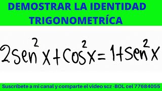 IDENTIDADES TRIGONOMÉTRICAS QUE REGALADO [upl. by Lebanna708]