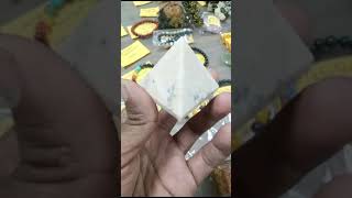 Peach Moonstone Pyramid peace clam healing goodluck handmade crystals crystalhealing [upl. by Curry73]