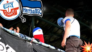 Rasierklingen unter Aufkleber in Rostock aufgetaucht Hansa vs Hertha [upl. by Aikas]