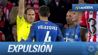 Polémica expulsión de Velázquez y gol de penalti de Aduriz 10 en el Athletic Club  Getafe CF [upl. by Bail]