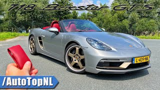 Porsche 718 Boxster GTS 40 PDK  REVIEW on AUTOBAHN NO SPEED LIMIT by AutoTopNL [upl. by Shermie]