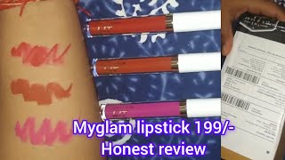 Myglamm lipstick 💄 only 199 honest review [upl. by Anahsirk]