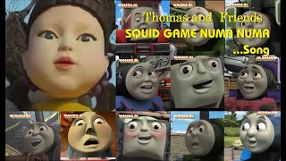 Thomas and Friends Numa Numa Song  Squid Game  Wombo Song [upl. by Leunammi240]