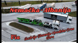 NemačkaAlbanija via AustrijaSlovenijaHrvatskaCrna Gora1Deo ✌️💯💪 [upl. by Harbot]