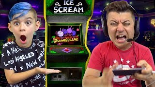 ANGRY DAD RAGE QUITS ICE SCREAM 2 RunnerPillar Mini Game [upl. by Aremahs]