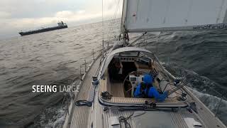 HallbergRassy 43 sailing from Anholt to Copenhagen [upl. by Mindy]