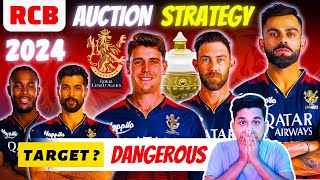 RCB Auction Strategy 2024 Best quotBATTING LINEUPquot Ever RCB Targeted List 2024 [upl. by Diraj749]