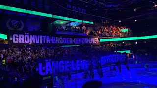 Färjestad BK  MoDo Hockey  20231209  Omgång 25  Intro wTifo quotPå Den Sköld Du Klärquot amp lineup [upl. by Neetsuj352]