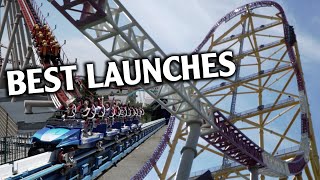 Top 10 Roller Coaster Launches in the World [upl. by Cally244]