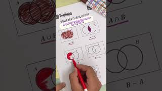 Solución quotDiagrama de Vennquot aprende de manera fácil  Unión intersección diferencia [upl. by Yelrahc]
