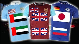 Premier League Nations of Kits Sponsors And Owners [upl. by Hairaza]