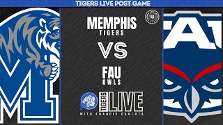 Tigers Live Post Game Memphis vs FAU [upl. by Yotal]