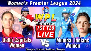 Live WPL  Delhi Capitals Women vs Mumbai Indians Women  DCW vs MIW 1st Match [upl. by Reggi]