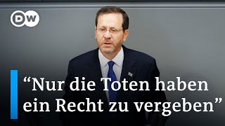 Israelische Präsident beendet Besuch mit eindringlichen Worten im Bundestag  DW Nachrichten [upl. by Iraj]