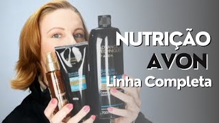 RETESTEI LINHA COMPLETA DE NUTRIÇÃO ADVANCE TECHNIQUES AVONcabelo avon nutricaocapilar [upl. by Pierrette]