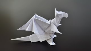 Origami Dragon Jo Nakashima  Instructions in English BR [upl. by Nuj]