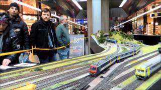 Trafic ferroviaire miniature à TransExpo GenèveAéroport Le 23112013 [upl. by Legyn]