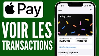 Comment Voir Les Transactions Sur Apple Pay  Nouveau 2024 [upl. by Alit]