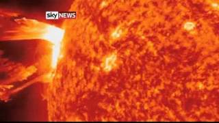 Solar Flare Nasa Releases New Images [upl. by Ahsieki]