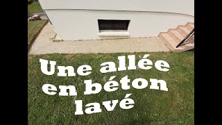 On réalise une allée en béton lavé [upl. by Fletcher979]